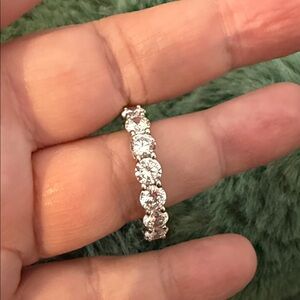 Elegant eternity ring with SS band